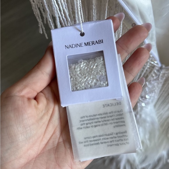 Elegant White Fringe Dress - Picture 6 of 6